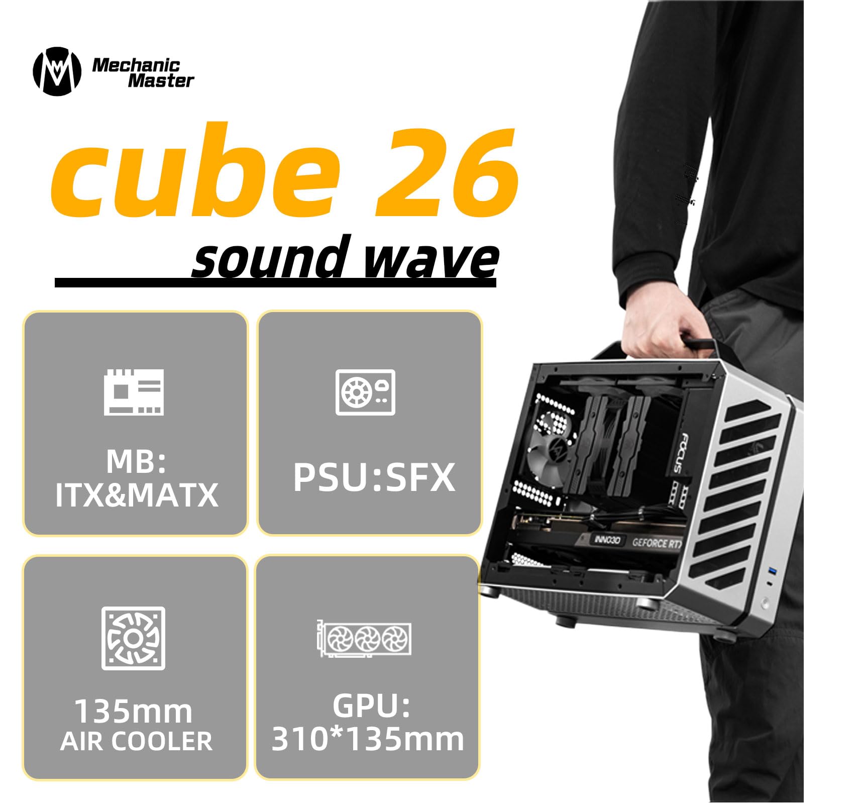 Amazon.in: Buy Mechanic Master C26 Desktop Portable Mini MATX Case